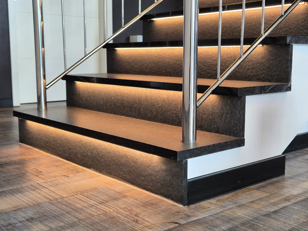 Eine Treppe aus Stein