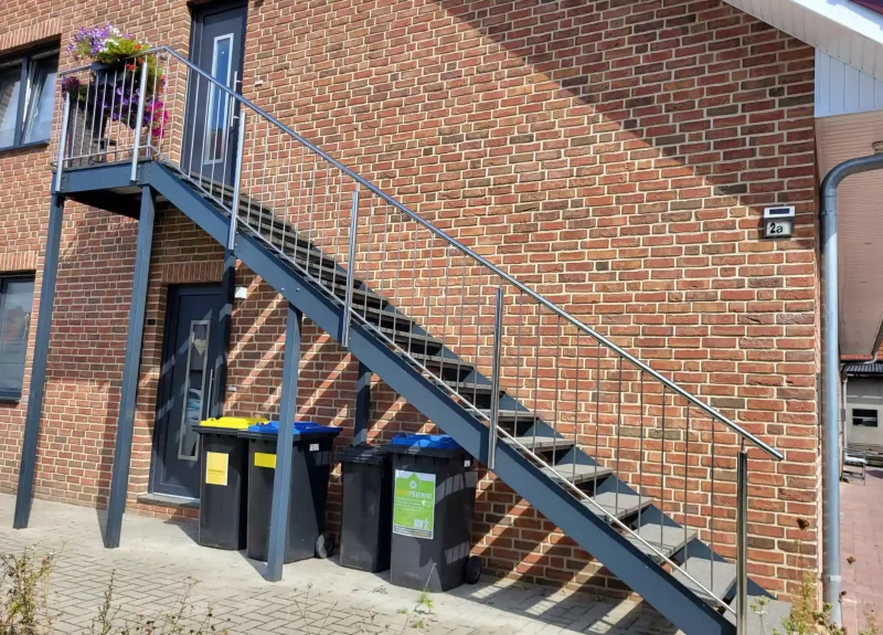 Eine Treppe aus Granit