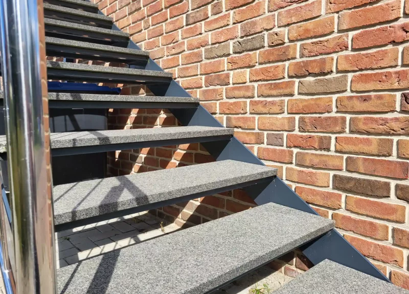 Eine Treppe aus Granit