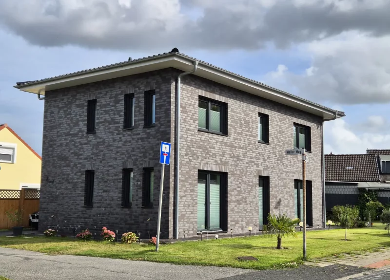 Ein modernes Einfamilienhaus